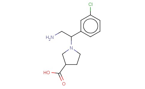 1-[2-AMINO-1-(3-CHLORO-PHENYL)-ETHYL]-PYRROLIDINE-3-CARBOXYLIC ACID